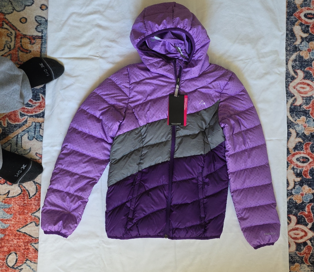 Paradox Lavender Hooded Puffer Jacket